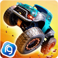 تصویر آخرین نسخه بازی مسابقه ماشین های غول پیکر دیتا و مود Monster Truck Racing